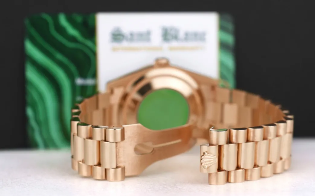 rolex_mm_kt_rose_gold_day_5-1.webp President Dress Watches | Sant Blanc ROLEX 36mm 18kt Rose Gold Day Date President Rose Roman Model 118205