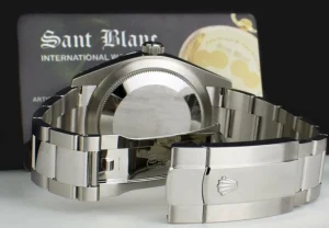 Pilots Classic Watches | Men's Watches | Sant Blanc ROLEX 42mm 18kt White Gold & Stainless Steel Sky Dweller Blue Index Dial Model 326934