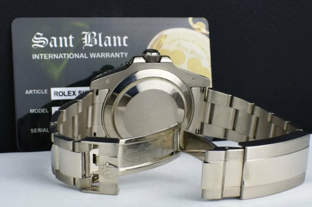 rolex_mm_kt_white_gold_ce_10.webp Diving Professional Watches | Sports Watches | Sant Blanc ROLEX 40mm 18kt White Gold Ceramic Submariner Blue Dial Model 116619