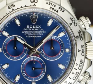 Sports Watches | Racing Professional Watches | Sant Blanc ROLEX 40mm 18kt White Gold Cosmograph DAYTONA Blue Index Dial Model 116509