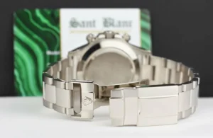 Racing Professional Watches | Sant Blanc ROLEX 40mm 18kt White Gold DAYTONA Black Race Dial Model 116509