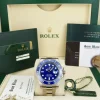Diving Professional Watches | Sant Blanc ROLEX 40mm 18kt White Gold Submariner Blue Dial "Smurf" Model 116619LB