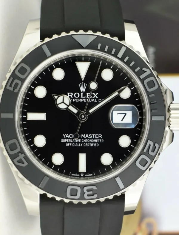 Yachting Professional Watches | Men's Watches | Sant Blanc ROLEX 42mm 18kt White Gold Yachtmaster 42 Black Dial Model 226659