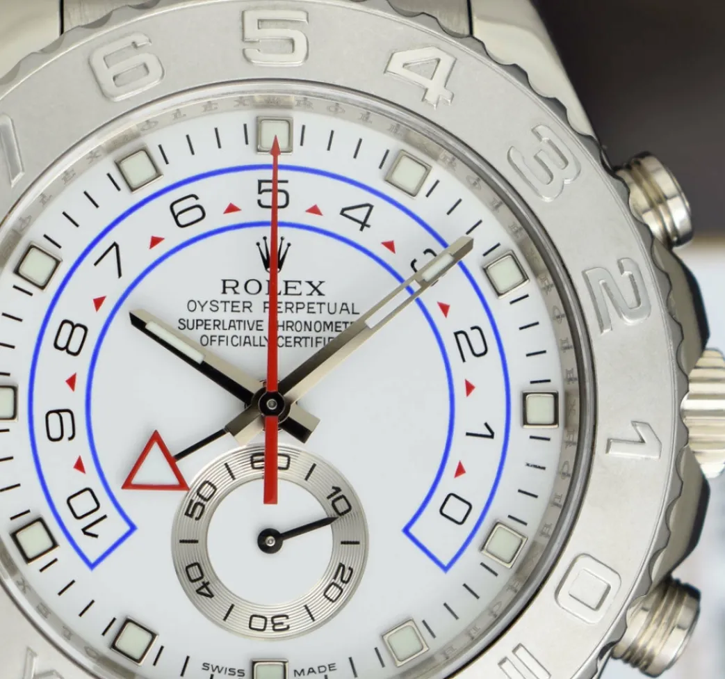 rolex_mm_kt_white_gold_ya_8-1.webp Yachting Professional Watches | Sports Watches | Sant Blanc ROLEX 44mm 18kt White Gold Yachtmaster II White Dial White Gold Hands Model 116689