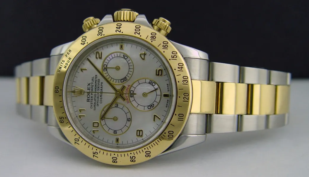 rolex_mm_kt_yellow_gold___3.webp Sports Watches | Men's Watches | Sant Blanc ROLEX 40mm 18kt Yellow Gold & Stainless Steel Daytona MOP Arabic Dial Model 116523