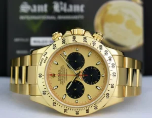 Men's Watches | Racing Professional Watches | Sant Blanc ROLEX 40mm 18kt Yellow Gold Daytona Champagne Paul Newman Index Dial Model 116528
