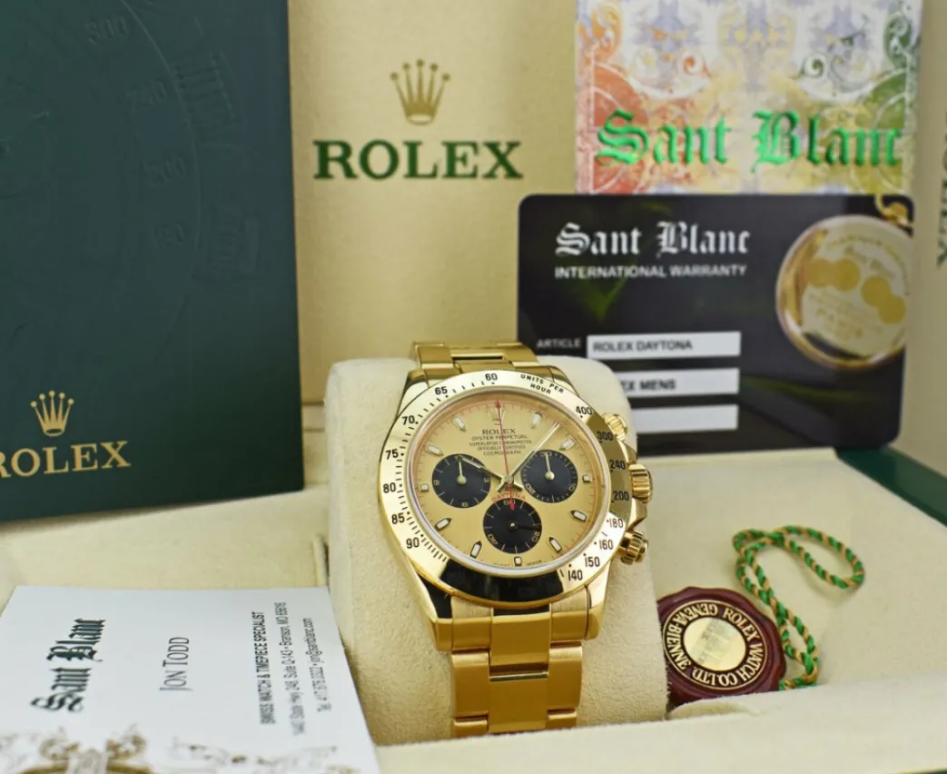 rolex_mm_kt_yellow_gold_d_4-3.webp Men's Watches | Racing Professional Watches | Sant Blanc ROLEX 40mm 18kt Yellow Gold Daytona Champagne Paul Newman Index Dial Model 116528