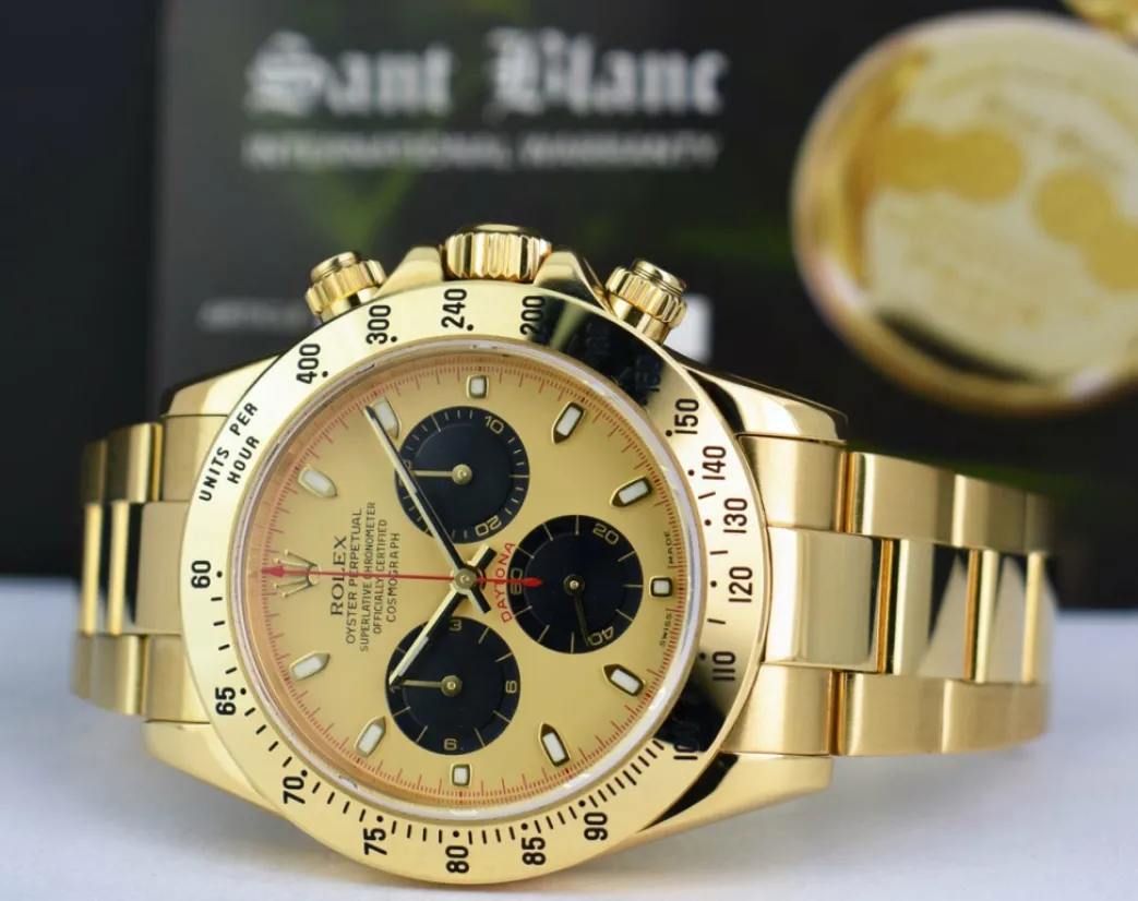 rolex_mm_kt_yellow_gold_d_6-3.webp Men's Watches | Racing Professional Watches | Sant Blanc ROLEX 40mm 18kt Yellow Gold Daytona Champagne Paul Newman Index Dial Model 116528