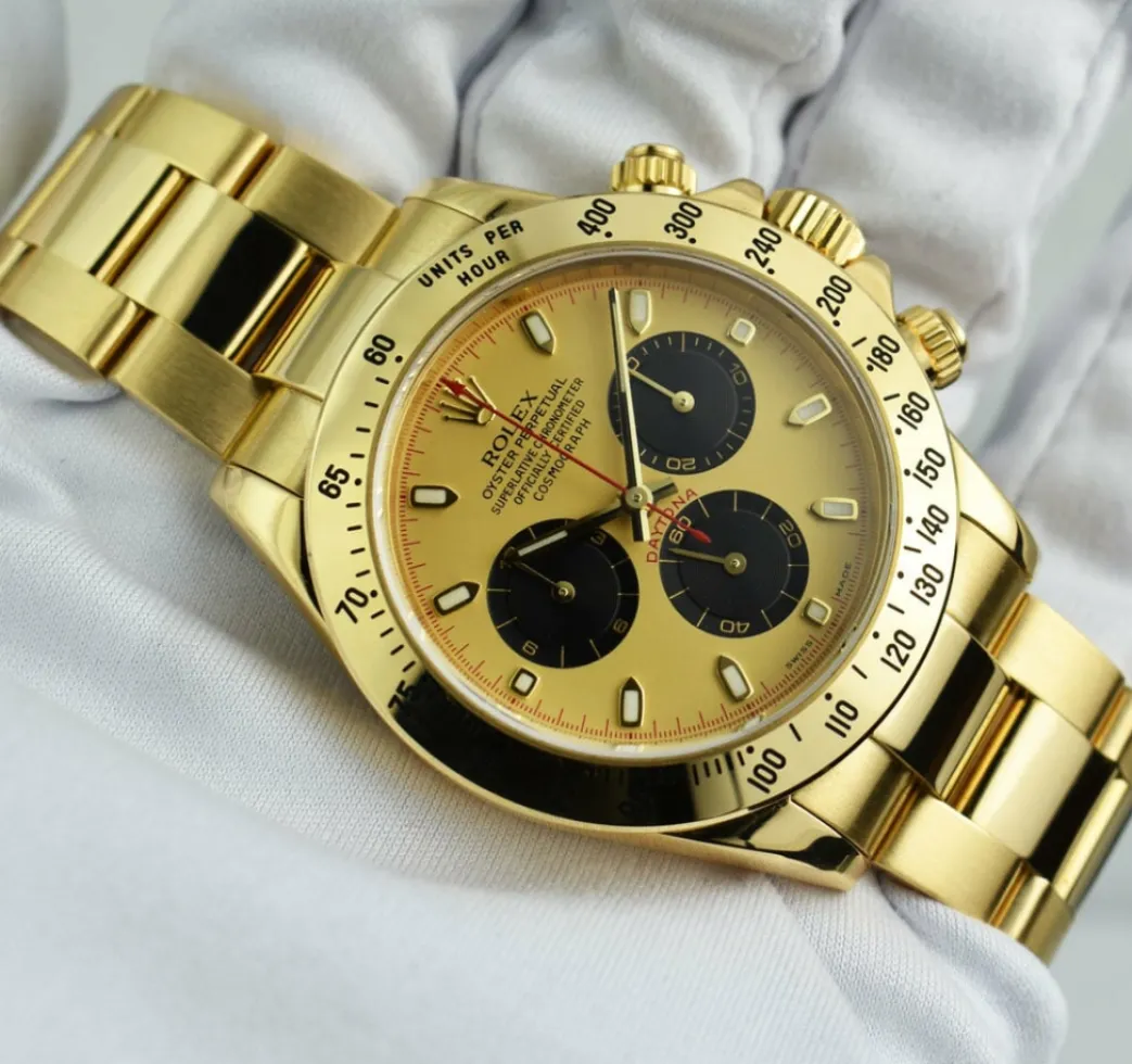 rolex_mm_kt_yellow_gold_d_7-1.webp Men's Watches | Racing Professional Watches | Sant Blanc ROLEX 40mm 18kt Yellow Gold Daytona Champagne Paul Newman Index Dial Model 116528