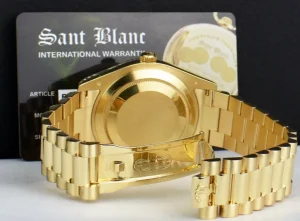 President Dress Watches | Sant Blanc ROLEX 41mm 18kt Yellow Gold DayDate II President Silver Roman Dial Model 218238