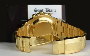 Yachting Professional Watches | Men's Watches | Sant Blanc ROLEX 44mm 18kt Yellow Gold Yachtmaster II Blue Hands Model 116688