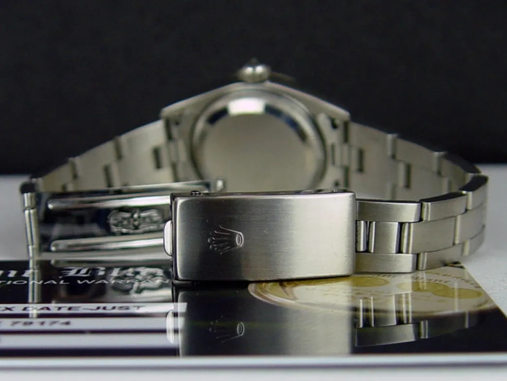 rolex_mm_ladies_kt_white__5.webp Ladies Watches | Dress Watches | Sant Blanc ROLEX 26mm Ladies 18kt White Gold & Stainless Steel DateJust Black Roman Dial Model 79174