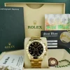 Racing Professional Watches | Sant Blanc ROLEX 40mm Mens 18kt Gold Daytona Chronograph Black Index Model 116528