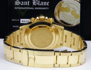 Racing Professional Watches | Sports Watches | Sant Blanc ROLEX 40mm Mens 18kt Gold Daytona Mother Of Pearl Roman Dial Model 116528