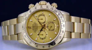 Men's Watches | Racing Professional Watches | Sant Blanc ROLEX 40mm Mens 18kt Yellow Gold Daytona Champagne Index Dial Model 116528