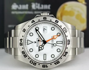 Sports Watches | Men's Watches | Sant Blanc ROLEX 42mm Mens Stainless Steel Explorer II White Dial Model 216570