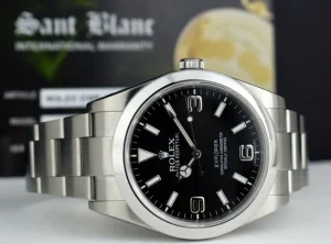 Sports Watches | Men's Watches | Sant Blanc ROLEX 39mm Mens Stainless Steel Explorer Black Index Dial Model 214270