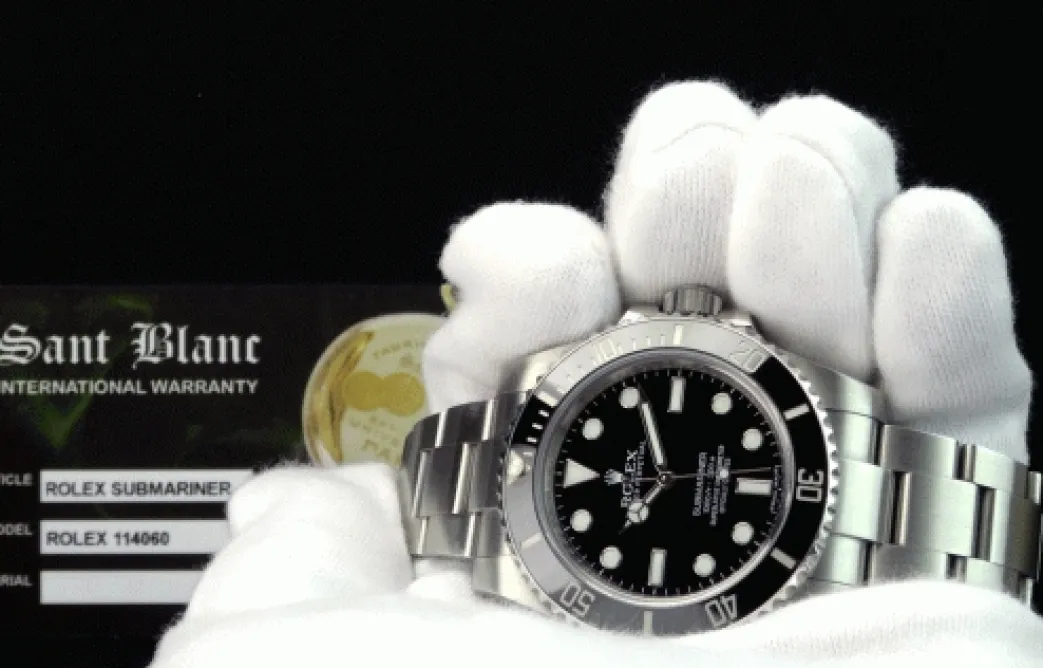 rolex_mm_mens_stainless_s_4-8.webp Diving Professional Watches | Men's Watches | Sant Blanc ROLEX 40mm Mens Stainless Steel Submariner Black Ceramic Bezel Dial Model 114060