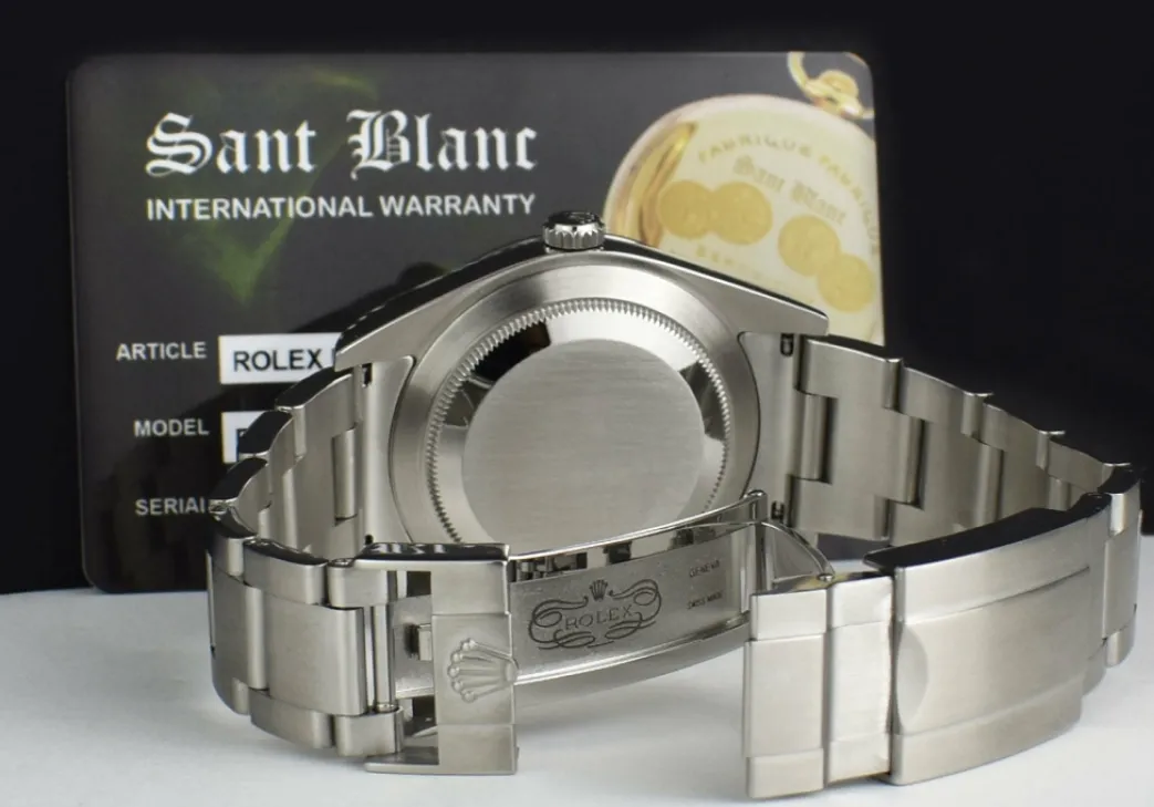 rolex_mm_mens_stainless_s_5-2.webp Sports Watches | Men's Watches | Sant Blanc ROLEX 39mm Mens Stainless Steel Explorer Black Index Dial Model 214270