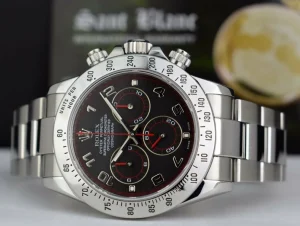 Sports Watches | Racing Professional Watches | Sant Blanc ROLEX 40mm Mens Stainless Steel Daytona Black Arabic 
