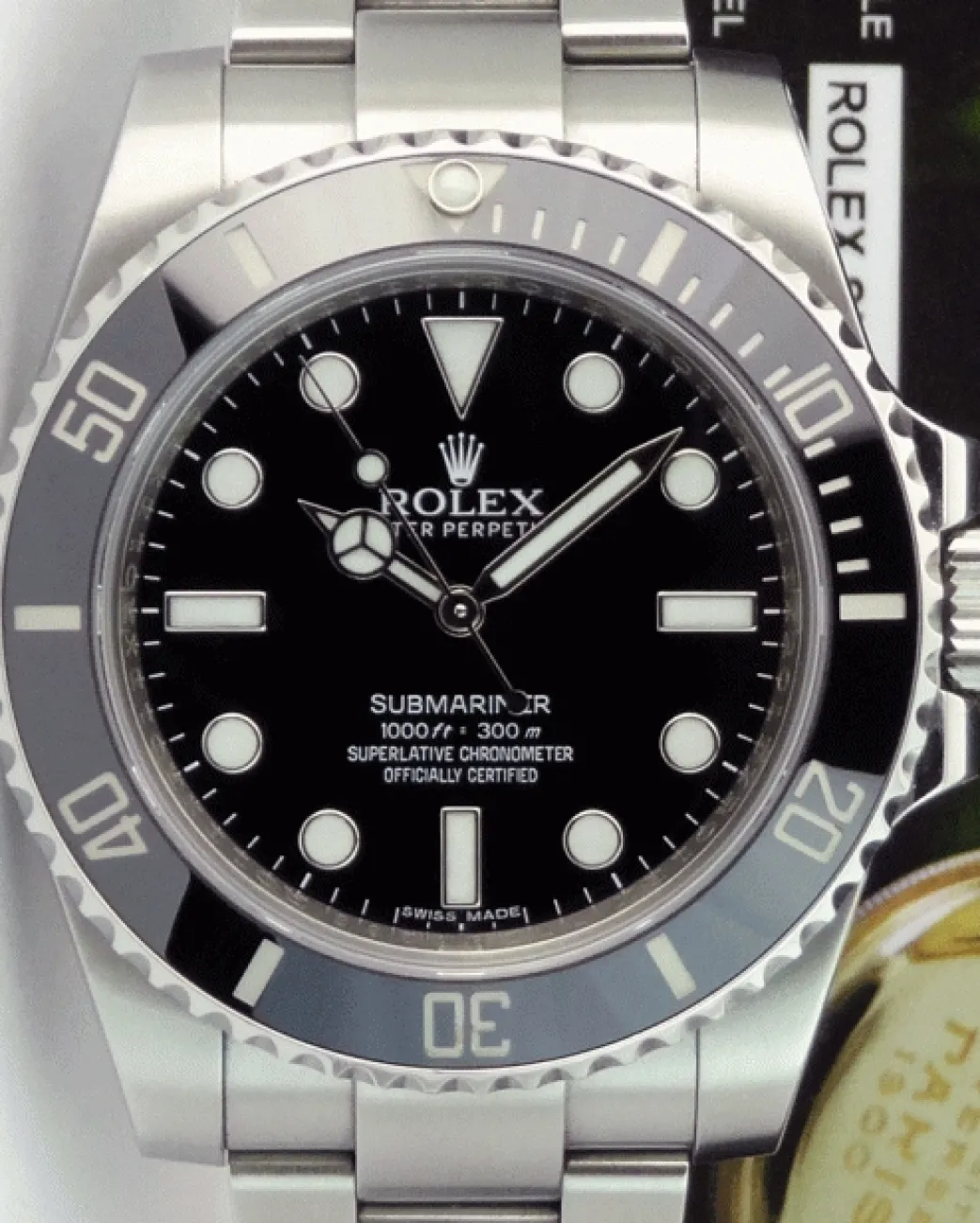 rolex_mm_mens_stainless_s_5-8.webp Diving Professional Watches | Men's Watches | Sant Blanc ROLEX 40mm Mens Stainless Steel Submariner Black Ceramic Bezel Dial Model 114060