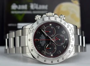 Sports Watches | Racing Professional Watches | Sant Blanc ROLEX 40mm Mens Stainless Steel Daytona Black Arabic 