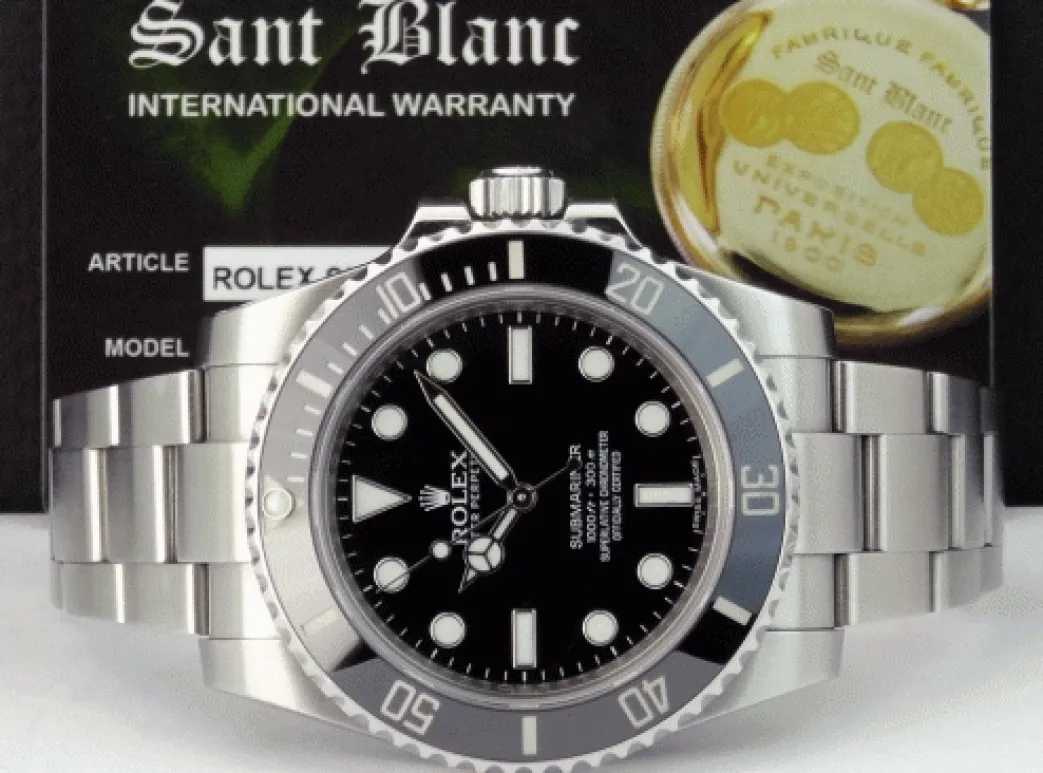 rolex_mm_mens_stainless_s_7-8.webp Diving Professional Watches | Men's Watches | Sant Blanc ROLEX 40mm Mens Stainless Steel Submariner Black Ceramic Bezel Dial Model 114060
