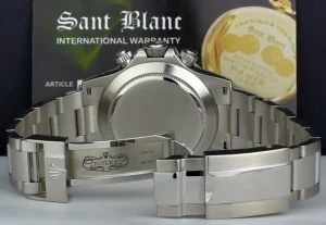 Sports Watches | Racing Professional Watches | Sant Blanc ROLEX 40mm Mens Stainless Steel Daytona Black Arabic 