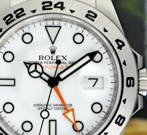 Sports Watches | Men's Watches | Sant Blanc ROLEX 42mm Mens Stainless Steel Explorer II White Dial Model 216570