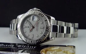 Yachting Professional Watches | Men's Watches | Sant Blanc ROLEX 35mm Midsize Platinum & Stainless Steel Yachmaster 35 Model 168622
