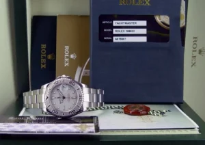 Yachting Professional Watches | Men's Watches | Sant Blanc ROLEX 35mm Midsize Platinum & Stainless Steel Yachmaster 35 Model 168622