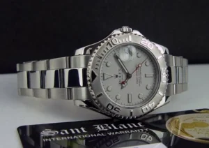 Yachting Professional Watches | Men's Watches | Sant Blanc ROLEX 35mm Midsize Platinum & Stainless Steel Yachmaster 35 Model 168622
