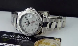 Yachting Professional Watches | Men's Watches | Sant Blanc ROLEX 35mm Midsize Platinum & Stainless Steel Yachmaster 35 Model 168622