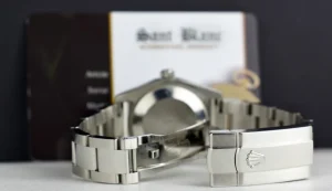 Ladies Watches | Dress Watches | Sant Blanc ROLEX 31mm Mid-Size Stainless Steel Datejust Rhodium Roman Dial Model 178240