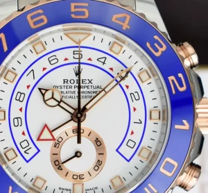 Yachting Professional Watches | Men's Watches | Sant Blanc ROLEX 44mm Rose Gold & Stainless Steel YachtMaster II Mercedes Hands Model 116681