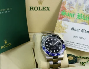 Sports Watches | Pilots Professional Watches | Sant Blanc ROLEX 40mm Stainless GMT Master II Blue Black 