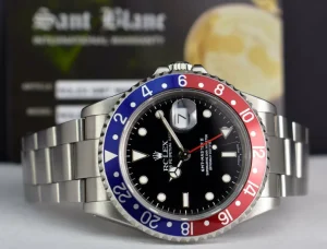 Sports Watches | Pilots Professional Watches | Sant Blanc ROLEX 40mm Stainless GMT Master II Pepsi Blue-Red Bezel SEL Model 16710
