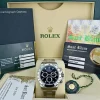 Men's Watches | Racing Professional Watches | Sant Blanc ROLEX 40mm Stainless Steel Daytona Black Index Dial Fat Clasp Box & Card Model 116520