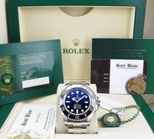 Deep Diving Professional Watches | Sant Blanc ROLEX 44mm Stainless Steel Deepsea SeaDweller D Blue James Cameron Model 136660