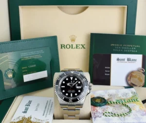 Deep Diving Professional Watches | Men's Watches | Sant Blanc ROLEX 43mm Stainless Steel Anniversary Red Sea Dweller Mark II Card Model 126600