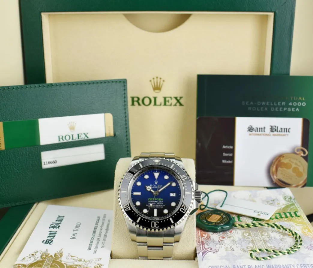 rolex_mm_stainless_steel__0-31.webp Deep Diving Professional Watches | Men's Watches | Sant Blanc ROLEX 44mm Stainless Steel Sea Dweller James Cameron Box Tags and Card Model 116660