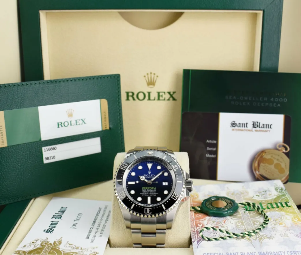 rolex_mm_stainless_steel__0-33.webp Deep Diving Professional Watches | Men's Watches | Sant Blanc ROLEX 44mm Stainless Steel Deepsea Sea Dweller James Cameron Blue Gradient Dial Model 116660