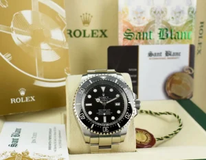 Deep Diving Professional Watches | Men's Watches | Sant Blanc ROLEX 44mm Stainless Steel Deepsea Sea Dweller Black Dial Model 116660