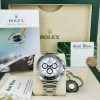 Racing Professional Watches | Sant Blanc ROLEX 40mm Stainless Steel & Ceramic Daytona White Dial Model 116500 LN
