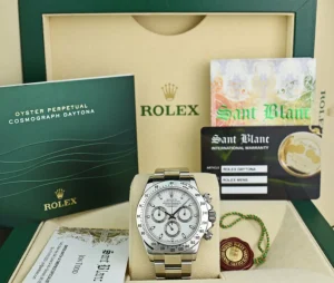 Sports Watches | Men's Watches | Sant Blanc ROLEX 40mm Stainless Steel Daytona White Index Dial Model 116520