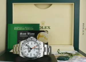 Sports Watches | Field Professional Watches | Sant Blanc ROLEX 42mm Stainless Steel Explorer II White Dial Model 216570