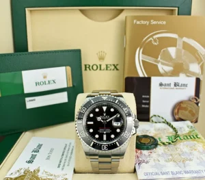 Diving Professional Watches | Men's Watches | Sant Blanc Rolex 43mm Stainless Steel Sea Dweller Black Mark II Dial Model 126600
