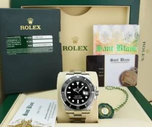 Diving Professional Watches | Sports Watches | Sant Blanc ROLEX 40mm Stainless Steel Submariner Black Ceramic Bezel Model 116610LN