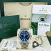 Men's Watches | Sant Blanc ROLEX 41mm Stainless Steel Oyster Perpetual Blue Index Model 124300