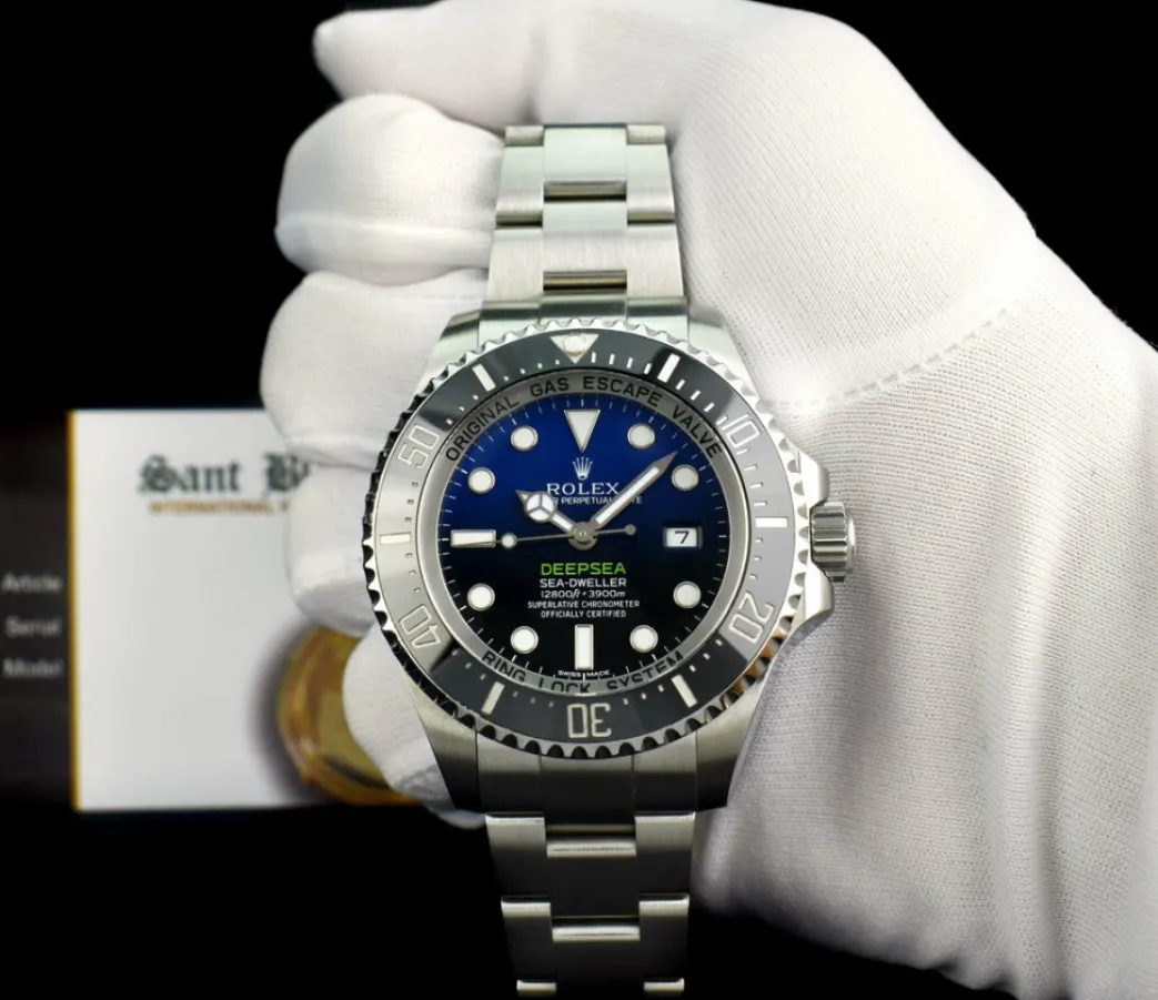 rolex_mm_stainless_steel__1-33.webp Deep Diving Professional Watches | Men's Watches | Sant Blanc ROLEX 44mm Stainless Steel Deepsea Sea Dweller James Cameron Blue Gradient Dial Model 116660